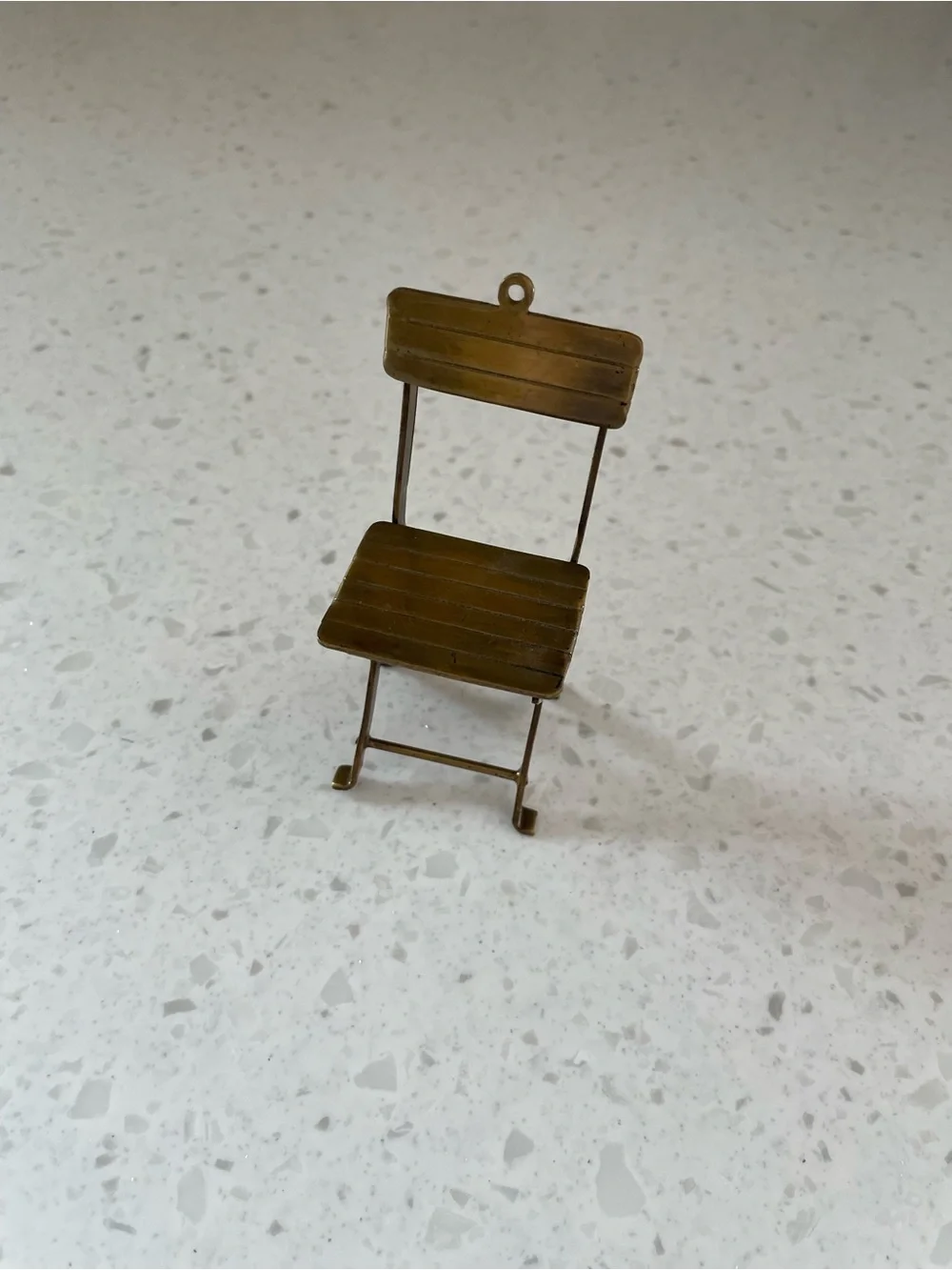 Restoration Hardware Brass-Tone Folding Chair Ornament